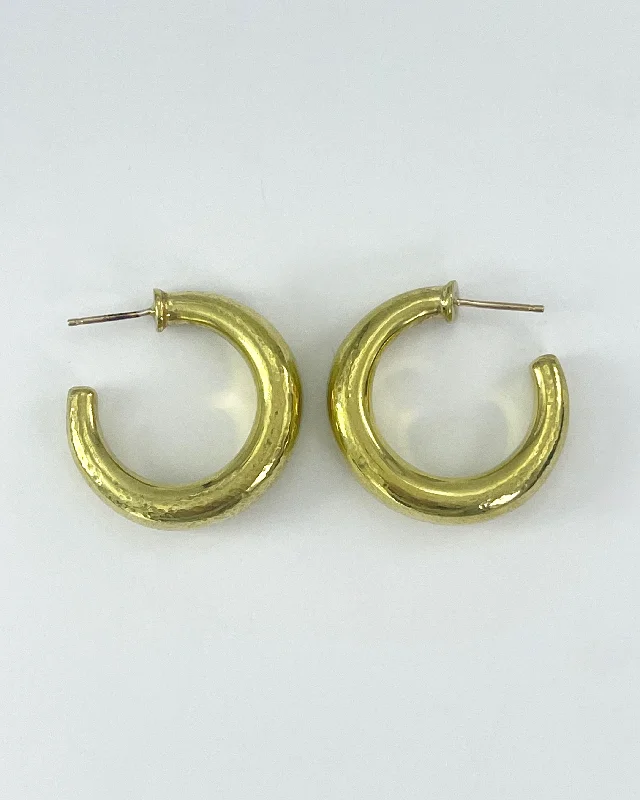 Retro clip earrings-Vaubel Designs Small Hoop Earrings