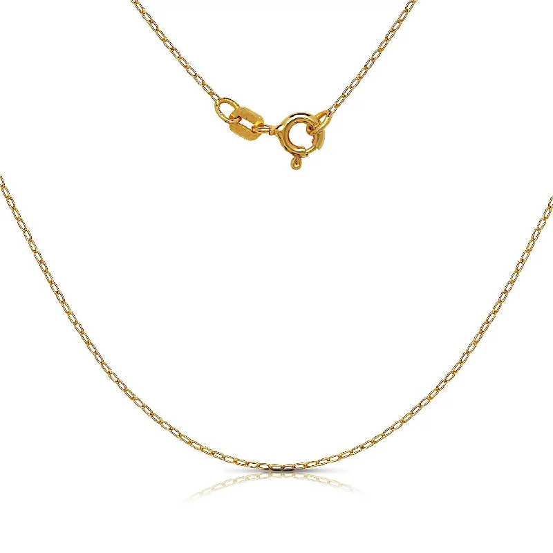 Crystal-twisted necklaces-Curata 14k Yellow Gold 18" Bold Polished Peace Sign Necklace