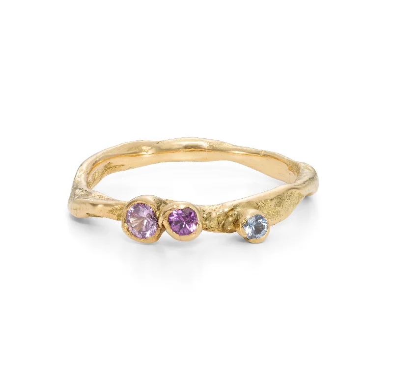 Topaz engagement rings-Thrift Pink Craggy Alaria Ring