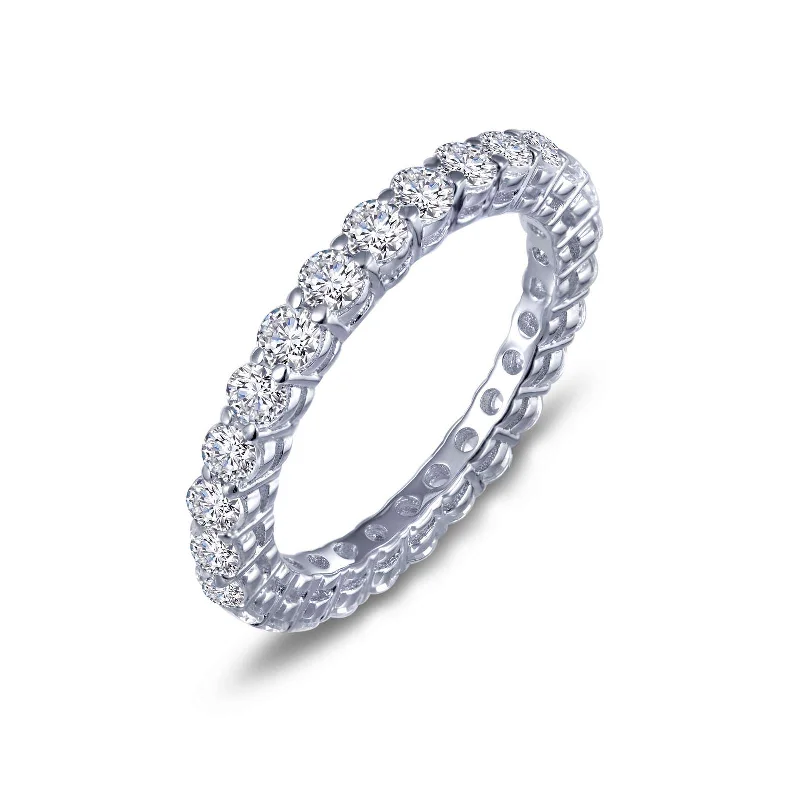 Java tile engagement rings-Lafonn Simulated Diamond 1.35ct Eternity Ring R0150CLP