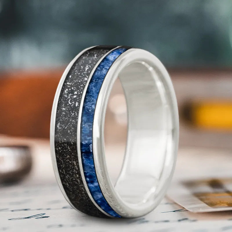 Custom Design - 2-Inlay Offset Ring SAl13s-lcvEvawGEIbI0xS6G