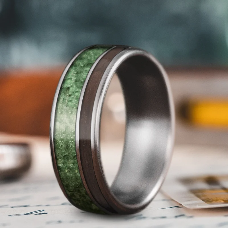 Custom Design - 2-Inlay Offset Ring UFgeBOiubcNttsFQ15f78szt