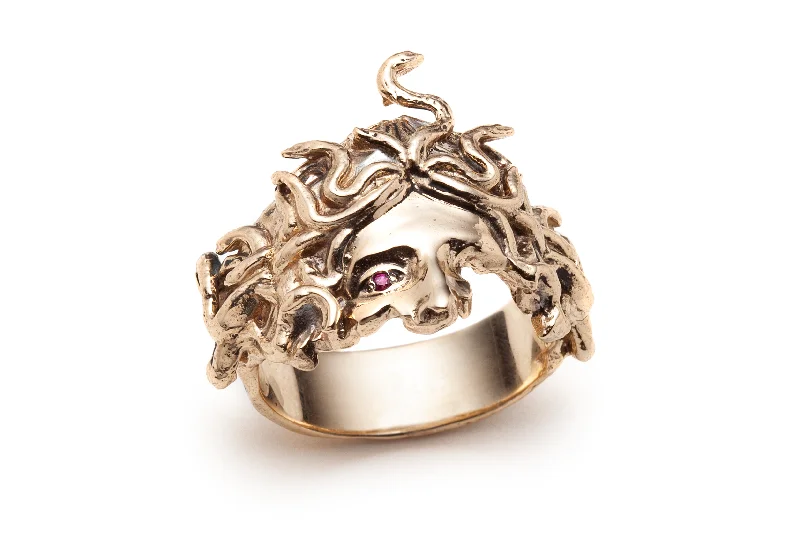 Ruby Medusa's Veil Ring