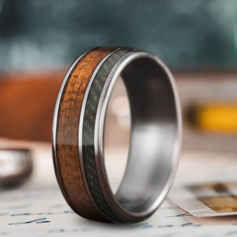 Custom Design - 2-Inlay Offset Ring nbd8uRcLFqKNuR4EWdD7AcLW