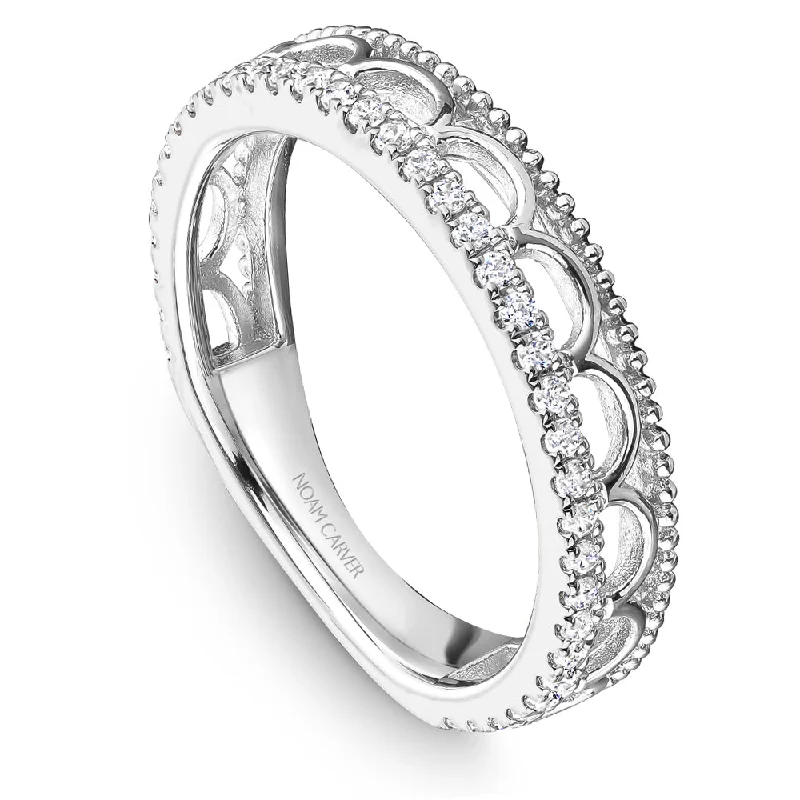 Pear cut engagement rings-Noam Carver Stackable Collection 0.22cttw. Diamond Fashion Ring STA15-1