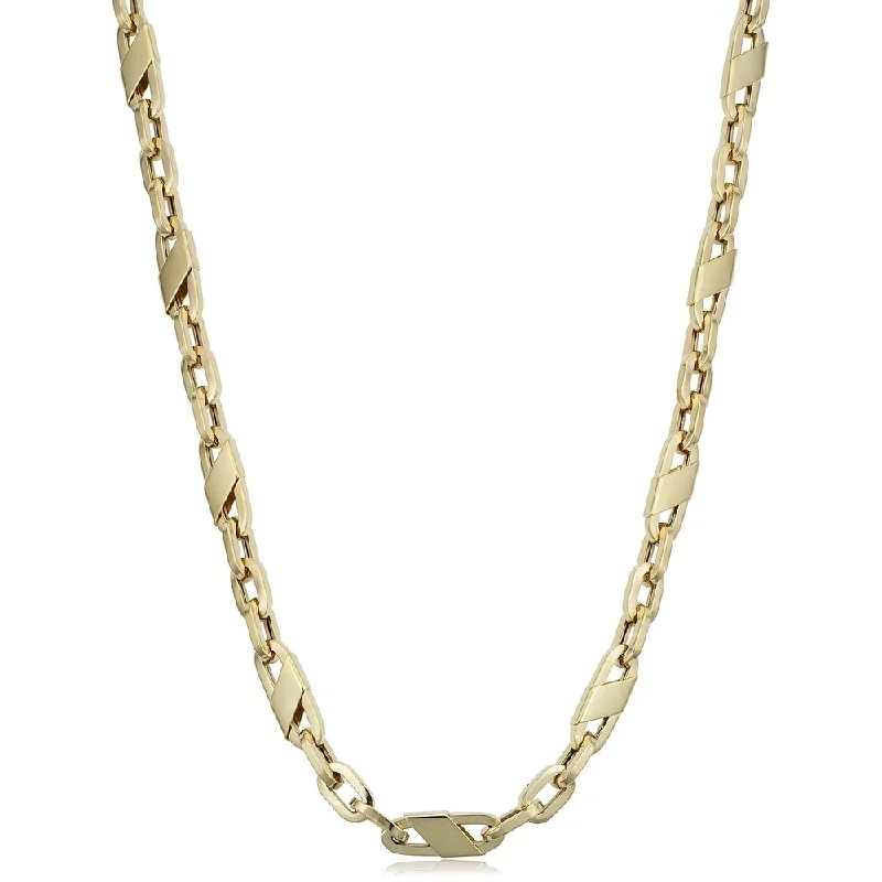 Stretch cord necklaces-Men's 14k Yellow Gold 6.2 millimeters Mariner Link Necklace (22 or 26 inches)