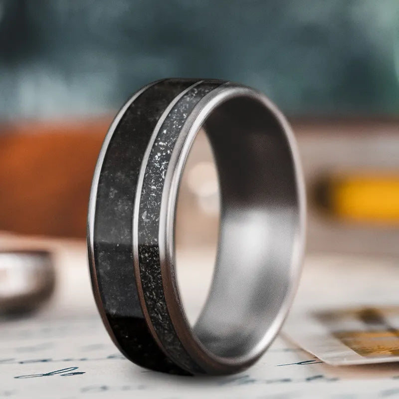 Custom Design - 2-Inlay Offset Ring w9buhjPS6DqP4pTPsJbXGCcM