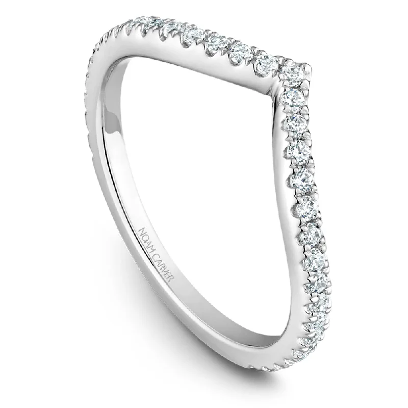 Infinity band engagement rings-Noam Carver Stackable Collection 0.30cttw. Diamond Fashion Ring STB12-1