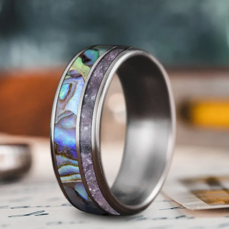 Custom Design - 2-Inlay Offset Ring OPdEGMHpvkhNYBf5odunDO17