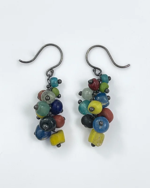 Tide drop earrings-Ten Thousand Things Short Tapered Bead Earrings