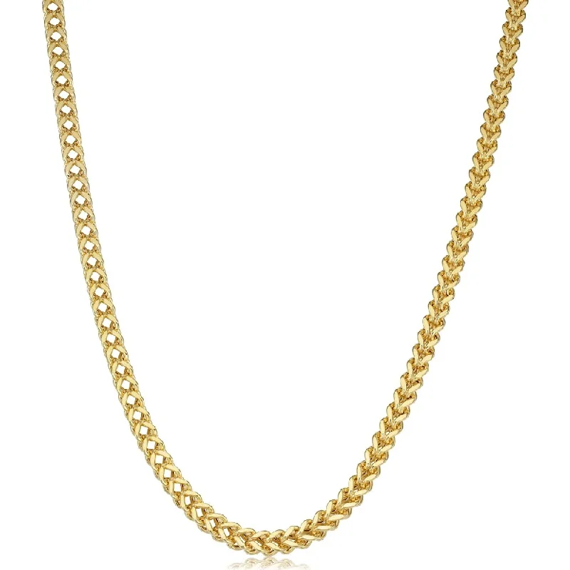 Heavy collar necklaces-Fremada 14k Yellow Gold 4.4 millimeters Franco Link Necklace