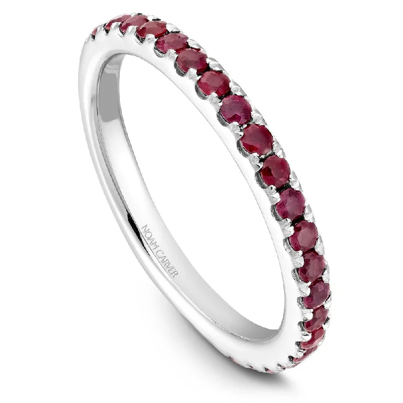 Mystic eye engagement rings-Noam Carver Stackable Collection 0.52cttw. Ruby Fashion Ring STA3-1-R