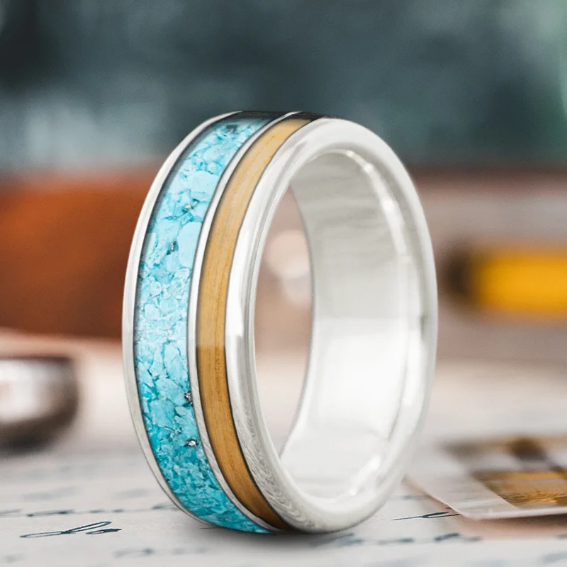 Custom Design - 2-Inlay Offset Ring kTtDNWdzHgLFMieYWu7LwOUV