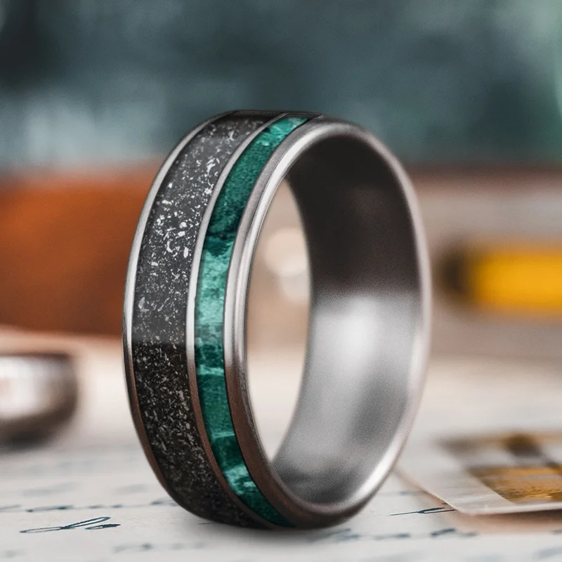 Custom Design - 2-Inlay Offset Ring ThyAzjiPvbHP34OWZnOr0LDq