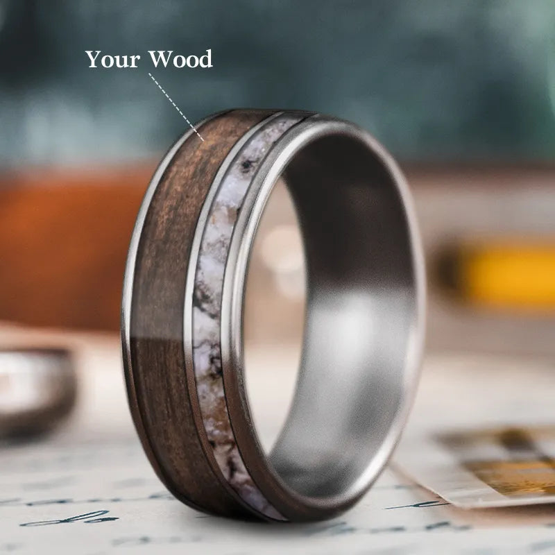 Custom Design - 2-Inlay Offset Ring UjmNoPBLWfI0pqaKoWUUFG8H