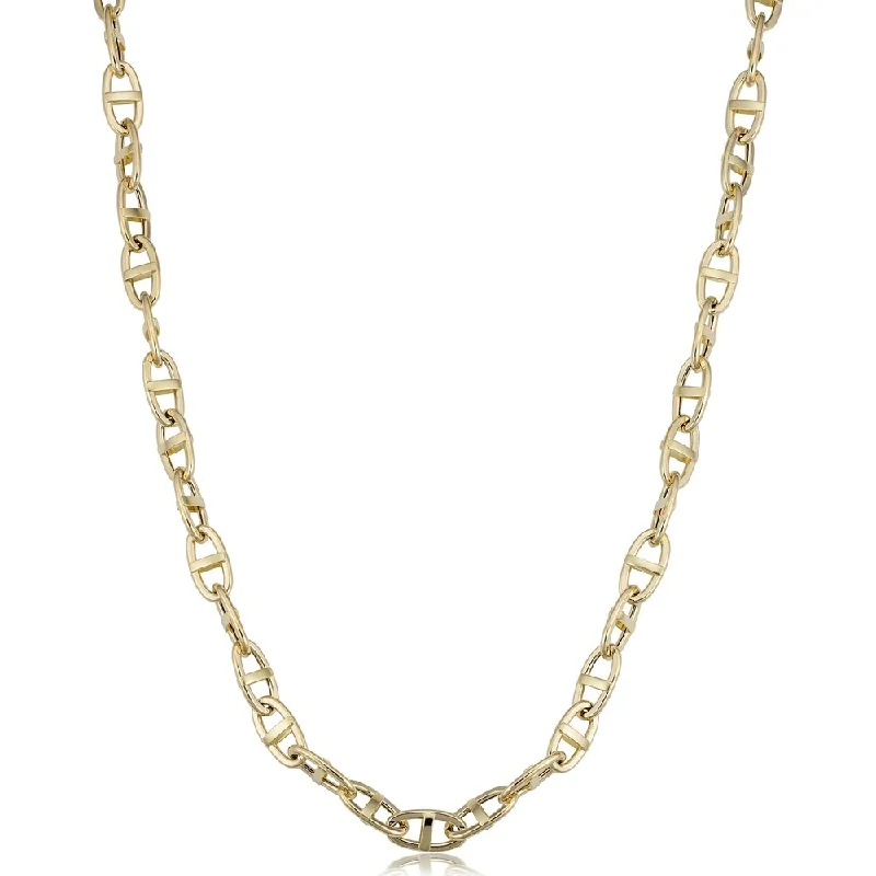 Thick bar necklaces-Fremada Men's 14k Yellow Gold Twisted Mariner Necklace (5.5 millimeters, 22 inches)