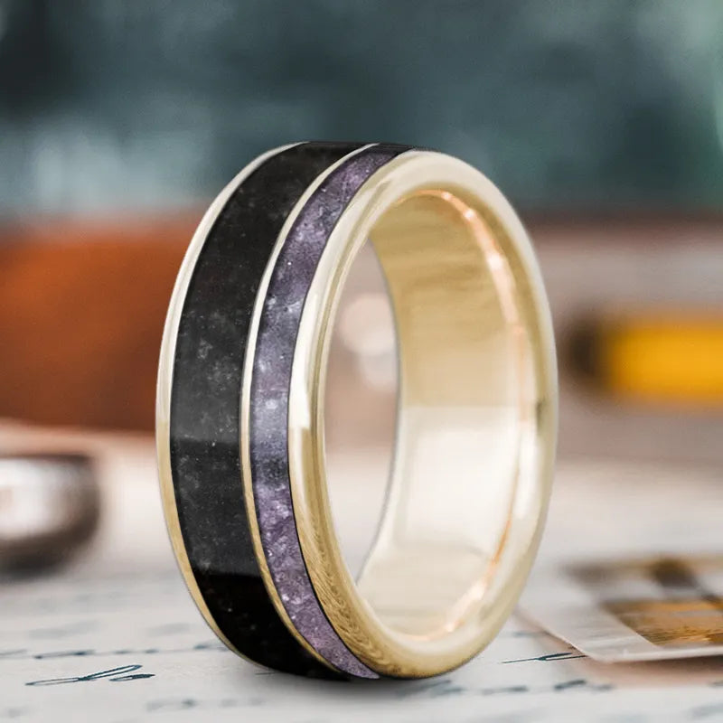 Custom Design - 2-Inlay Offset Ring sfvlKOOwTmMQVSE5HeCrm7fk