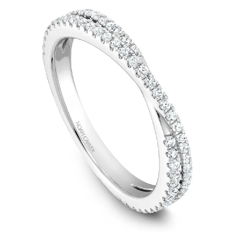 Sculptural engagement rings-Noam Carver Stackable Collection 0.40cttw. Diamond Fashion Ring STB13-1