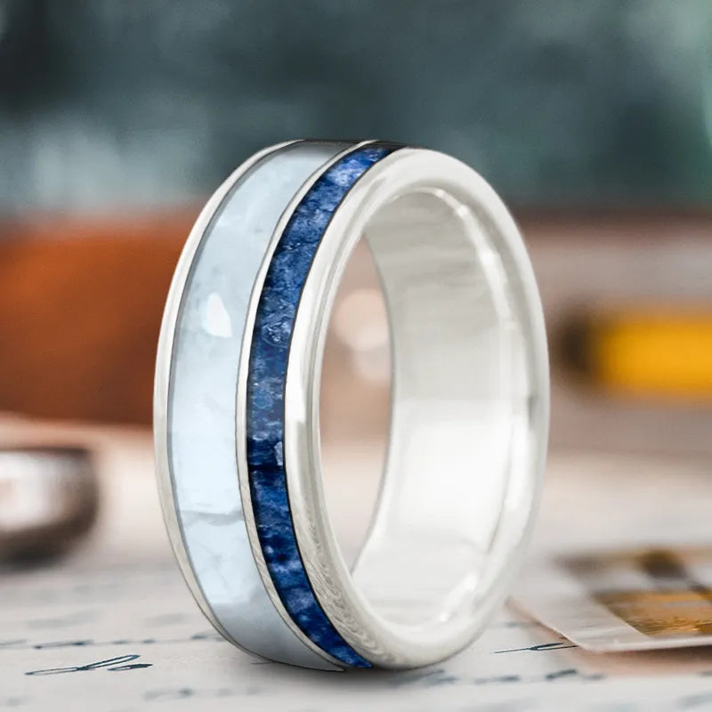 Custom Design - 2-Inlay Offset Ring lui5AR0tHQWEligZOSLaWCeR