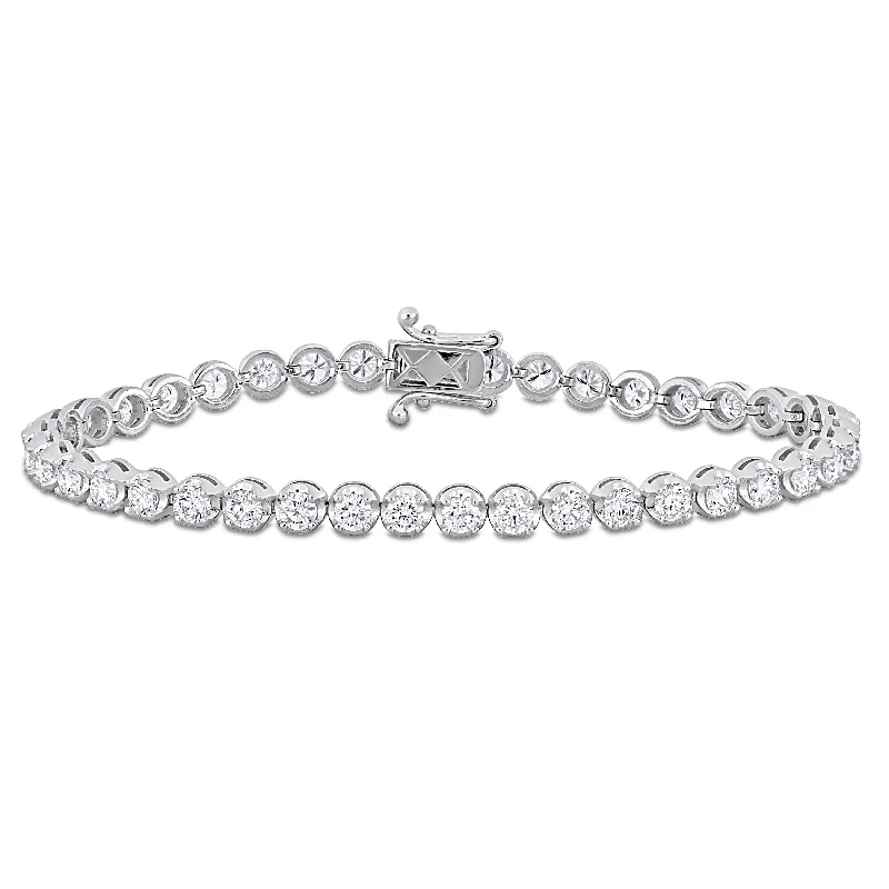 Flat knot bangles-Created Forever 4 1/5 CT TW Lab Grown Diamond Bracelet 14k White Gold