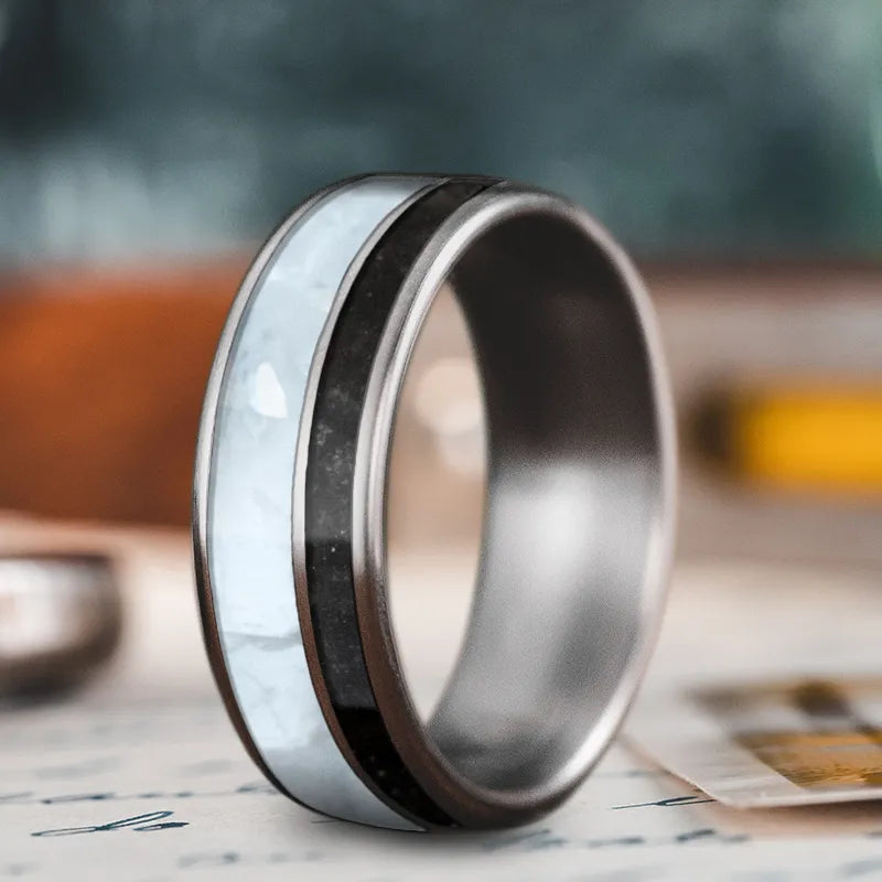 Custom Design - 2-Inlay Offset Ring UDyKbaBucmbtcZ5FQWCfO2DJ