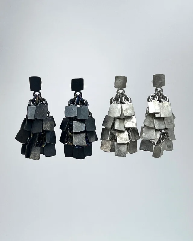 Bold cross earrings-Alison Evans Silver Shake Earrings