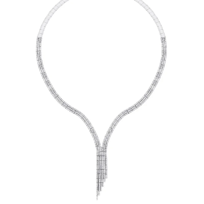 Silk fringe necklaces-Samantha Stone Sterling Silver Cubic Zirconia Necklace