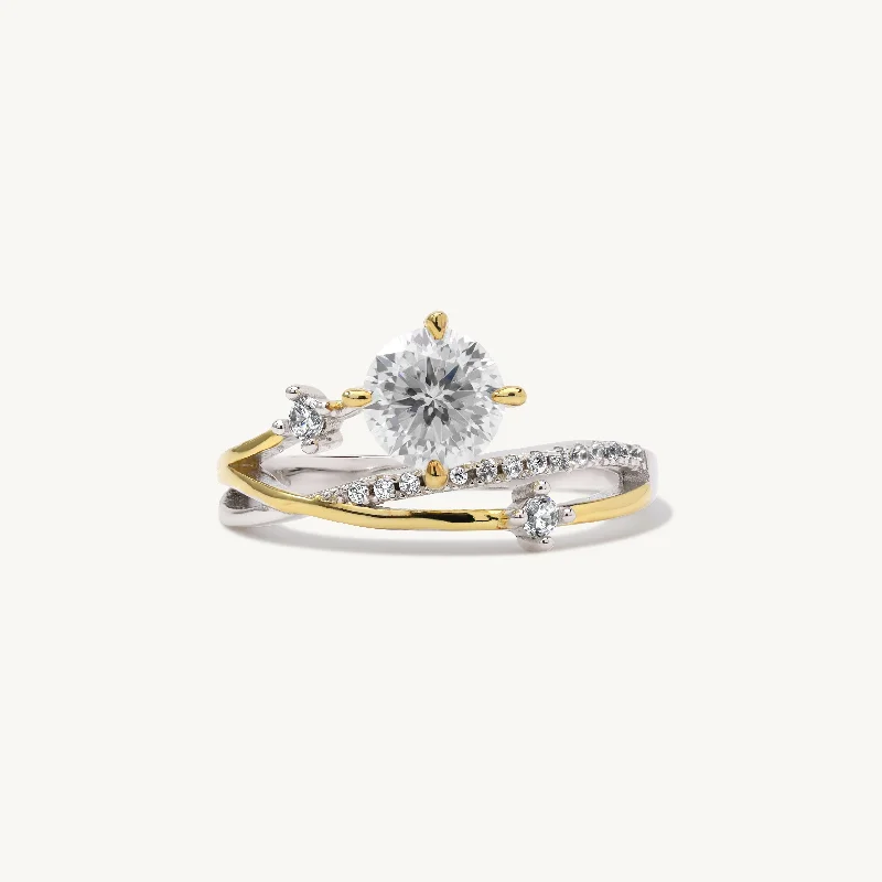 Vintage style engagement rings-Lumi Gemstone Ring