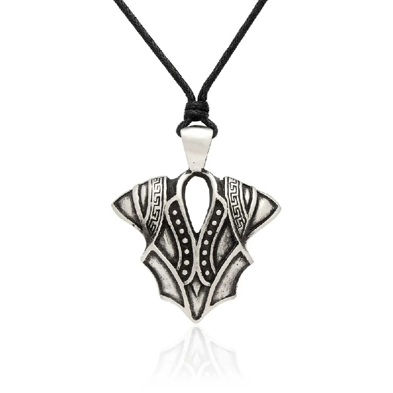 Woven tribal necklaces-Gemeni Metal Knight Armor Pendant Necklace