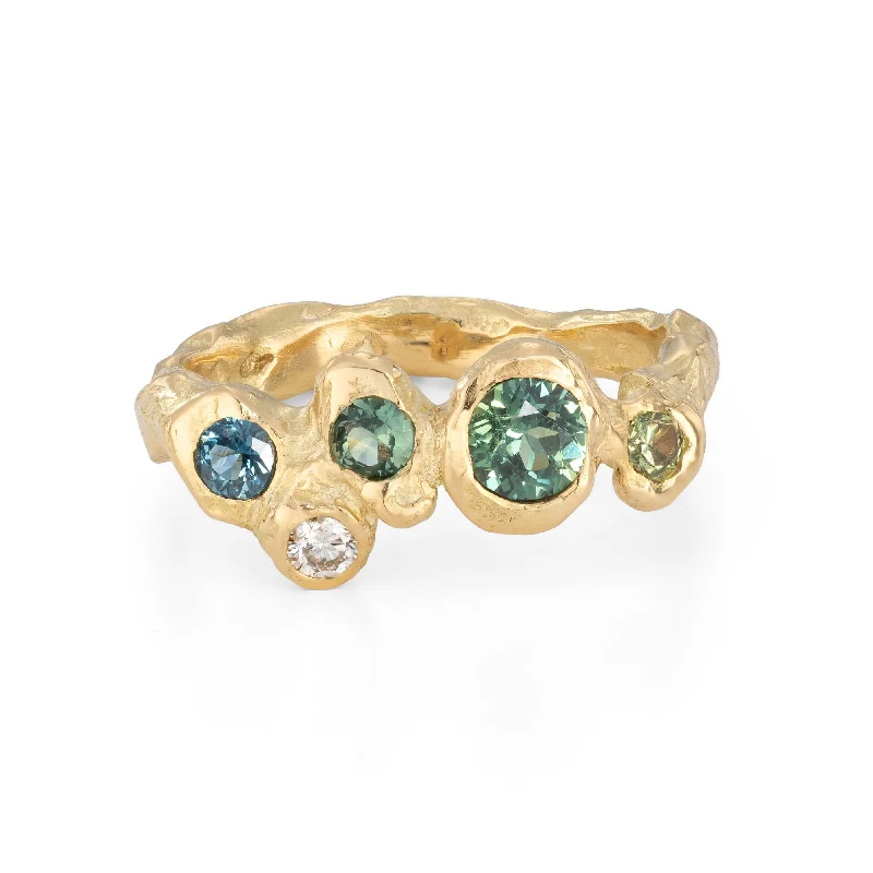 Vintage style engagement rings-Rock Pool Skerry Ring