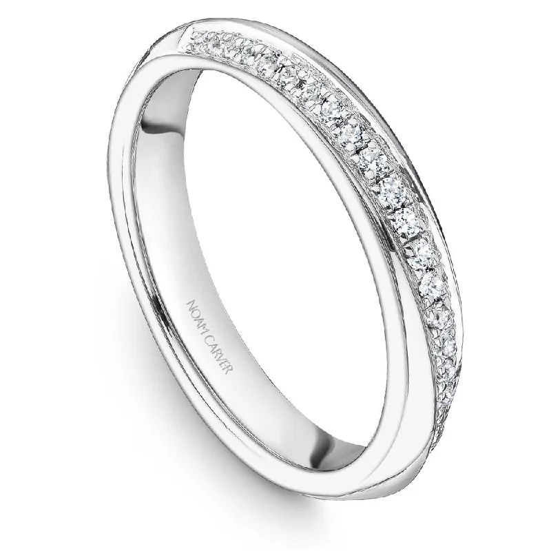 Twisted shank engagement rings-Noam Carver Stackable Collection 0.15cttw. Diamond Fashion Ring STA19-1