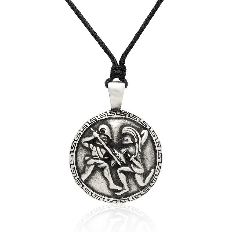 Elegant design necklaces-Gravity Metal Knight Shield Pendant Necklace